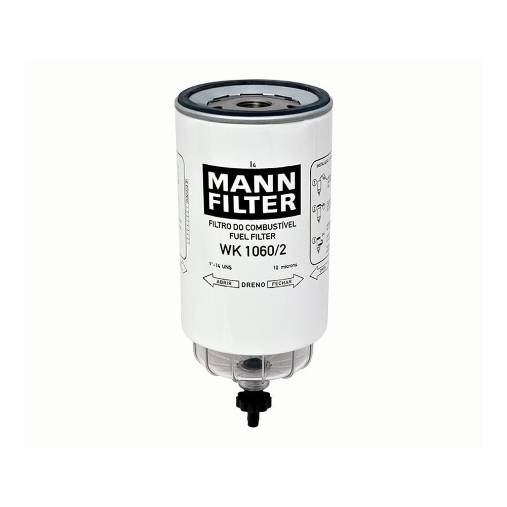 Filtro Blindado Combustível Separador d'Água Mann-filter WK1060/2 Scania R 470/P 230/P 340/P 114/P 124/R 124/G 420/P 310/T 124/R 440/G 470/G 380