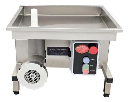 Moedor De Carne Inox Design B22 Industrial
