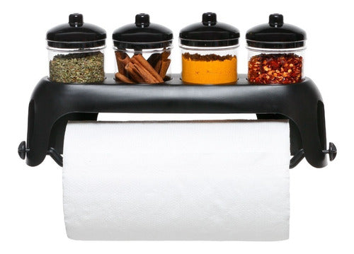 Porta Papel Toalha E Condimentos Branco