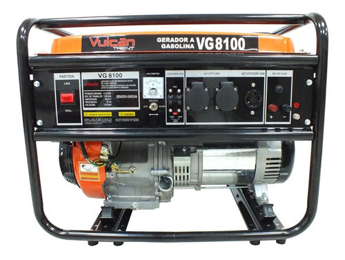 Gerador Gasolina 4t 420cc 15hp 6.5k Biv Manual Vulcan Vg8100