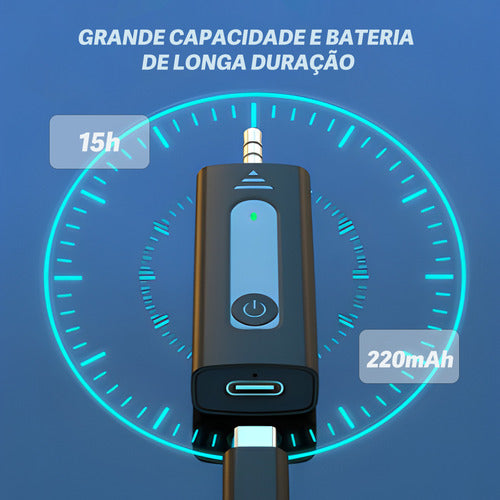 Microfone Lapela Sem Fio Profissional Mini Portátil Youtuber