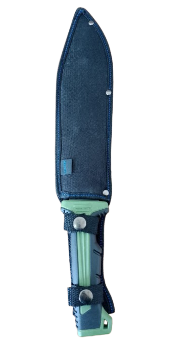 Faca para Pesca e Caça com Bainha de Nylon Lâmina Preta Luatek SLK-A204