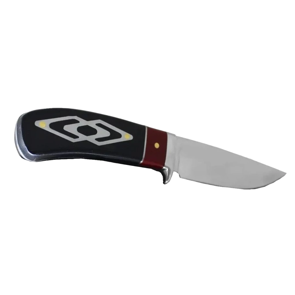 Faca para Pesca e Caça em Aço Inox 420 com Lâmina de 11,5 cm e Bainha de Couro Luatek SLK-A38