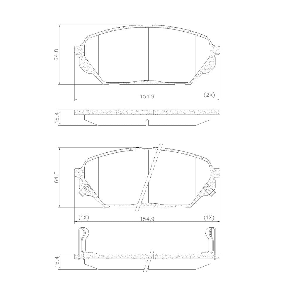 Pastilha de Freio Dianteira Fras-le PD/1298 PD/1991 Hyundai Vera Cruz