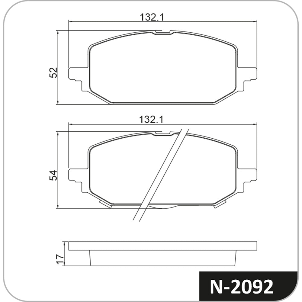 Pastilha de Freio Dianteira Cobreq N-2092 GM Onix Plus/Onix