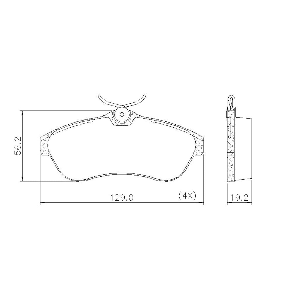 Pastilha de Freio Dianteira Fras-le PD/514 PD/1788 Citroen C3/C3 Picasso