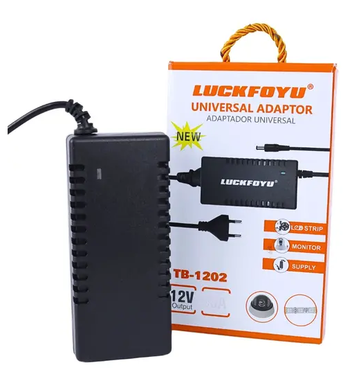 Fonte de Alimentação 12V 10A 120W Bivolt Luckfoyu TB-04-1202