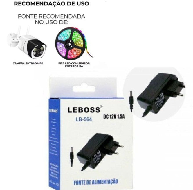 Fonte de Alimentação 12V 1,5A LeBoss LB-564