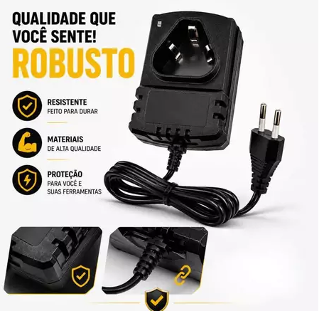 Fonte de Alimentação para Parafusadeira Bivolt 12V 0,8A Bomvink BOM-5593
