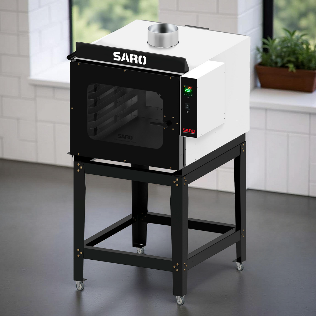 Forno Turbo Industrial a Gás GLP Saro FTI5GLP 5 Esteiras