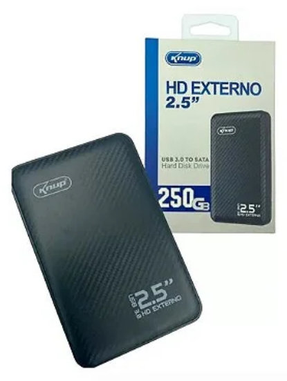 HD Externo Portátil 2.5 Polegadas 250GB USB 3.0 Knup KP-HD808