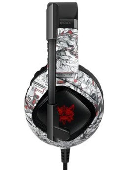 Headset Gamer RGB com Fio USB e P2 com Microfone Ajustável Onikuma K19