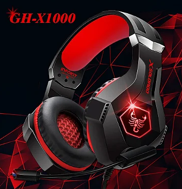 Headset Gamer RGB Com Microfone Para PC e PS4 Infokit GH-X1000