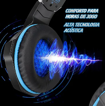 Headset Gamer RGB Com Microfone Para PC e PS4 Infokit GH-X1000