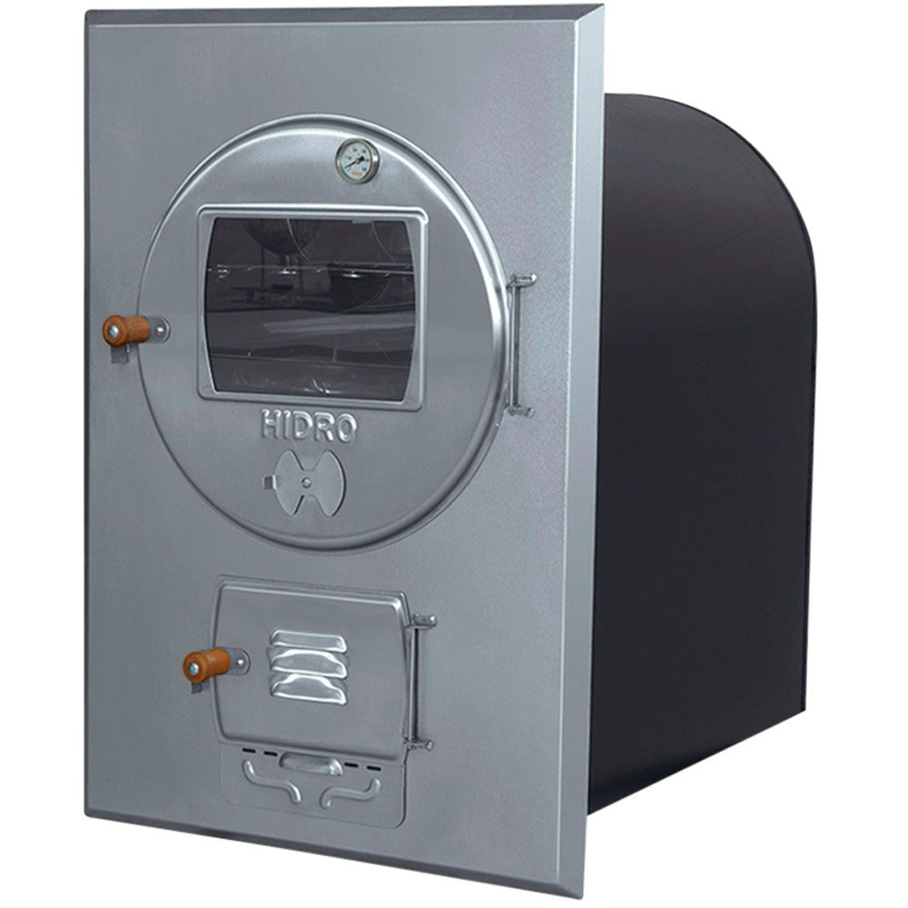 Forno a Lenha de Embutir Hidro Médio 138 Litros Frente Inox 304