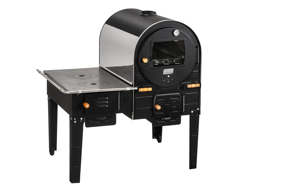 Forno a Lenha com Fogão Hidro 2x1 138 Litros Inox 430