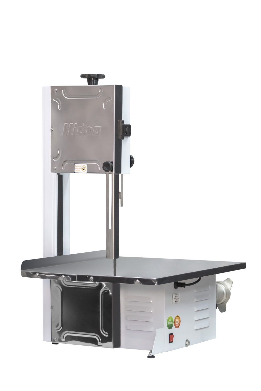 Serra Fita Hidro HB800 com Moedor Boca 8 Mesa Fixa 1/2 CV Bivolt
