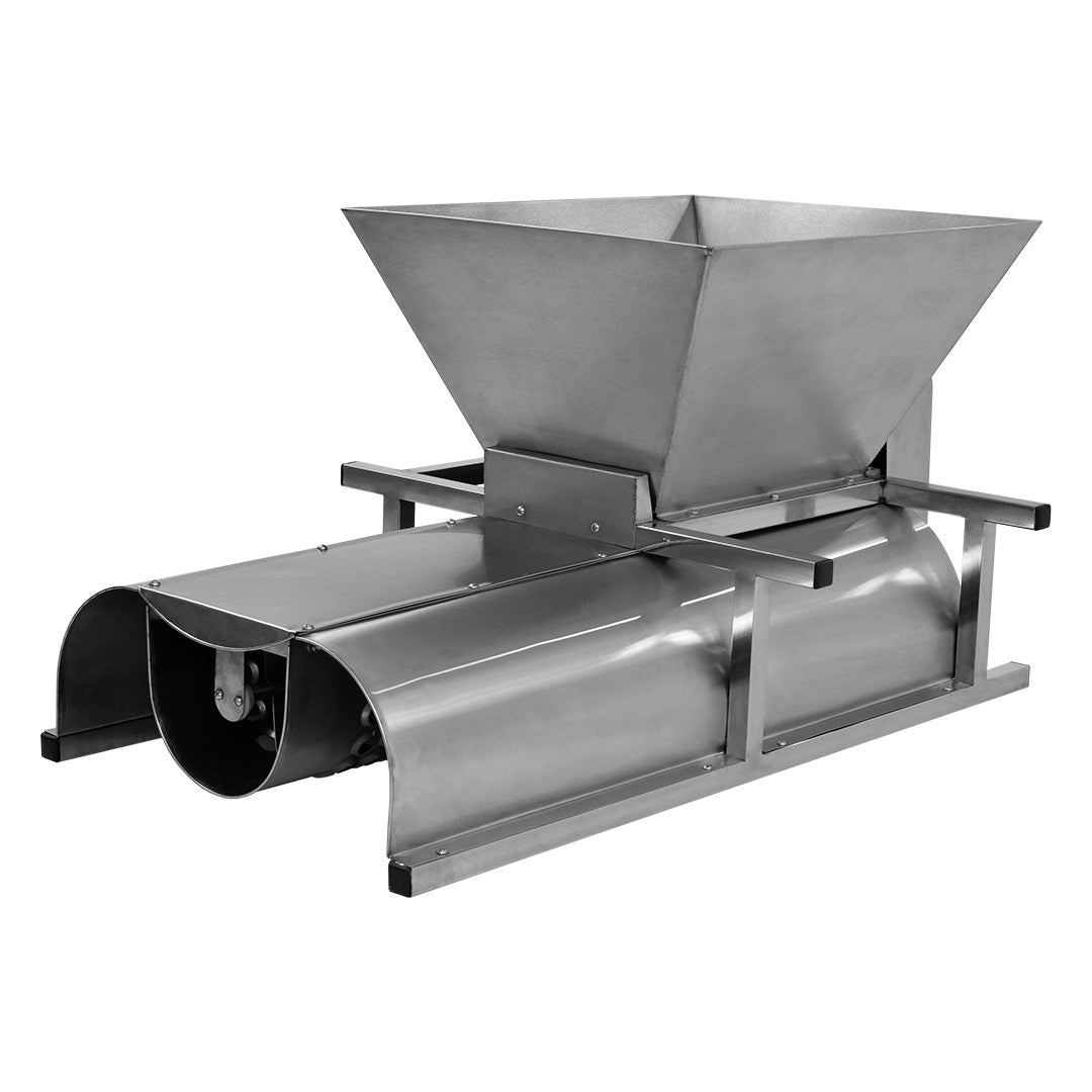 Máquina de Moer Uva Hidro com Separador de Cacho 2 Rolos Inox 1/2 CV