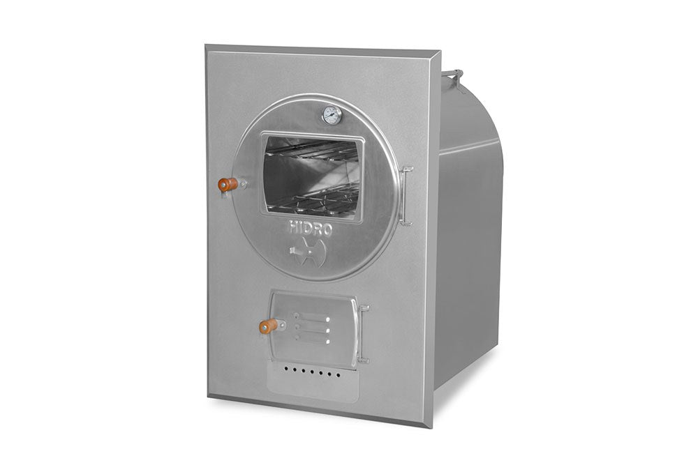 Forno a Lenha de Embutir Hidro Médio 138 Litros 100% Inox 304 Fosco