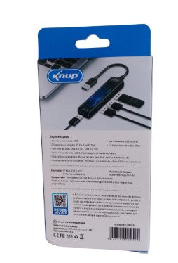Hub USB com 3 Portas USB 2.0 e 1 Porta USB 3.0 Knup KP-HB518