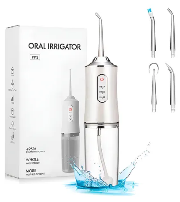 Irrigador Oral Recarregável 5V 3.5W para Higiene Bucal Oasis OIH-5401