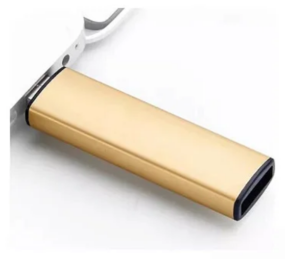 Isqueiro USB Recarregável Sem Gás em Alumínio com LED Indicador Luatek LH-010