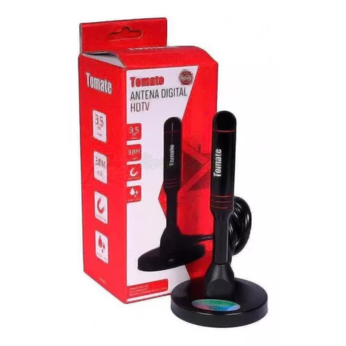 Antena Digital Para TV 3M A Prova De Agua TOMATE MTA-3011