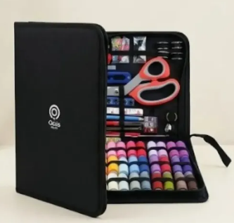 Kit de Costura Completo com 117 Peças e Estojo Oasis OIH-5870