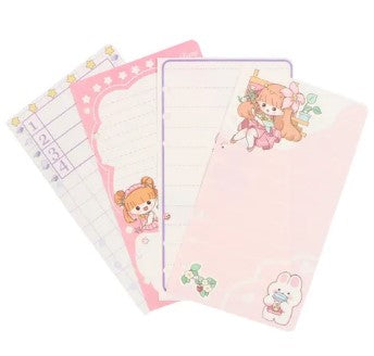 Kit de Presente Planner Mia A6 com 80 Páginas, Fitas, Adesivos e Caneta Uniso KMK-2021