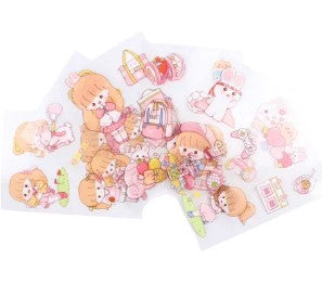 Kit de Presente Planner Mia A6 com 80 Páginas, Fitas, Adesivos e Caneta Uniso KMK-2021