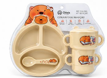 Kit para Refeição Infantil com 7 Peças Oasis OIH-2381