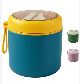 Lancheira Térmica com Colher e Recipiente em Aço Inox 450ml Oasis OIH-2120
