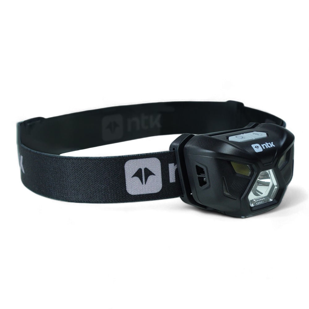 Lanterna de Cabeça Panter Plástico ABS Compacta Preta NTK