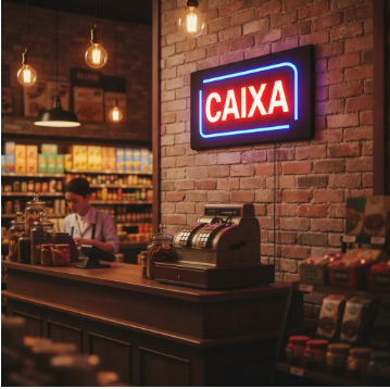 Letreiro Luminoso de LED Caixa com Efeito Neon Bivolt Lelong LE-4002