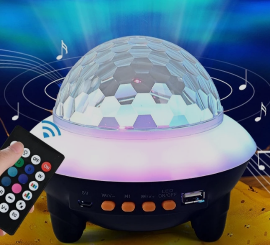 Luminária Projetor de LED RGB Bluetooth com Controle Luckfoyu TB-1657