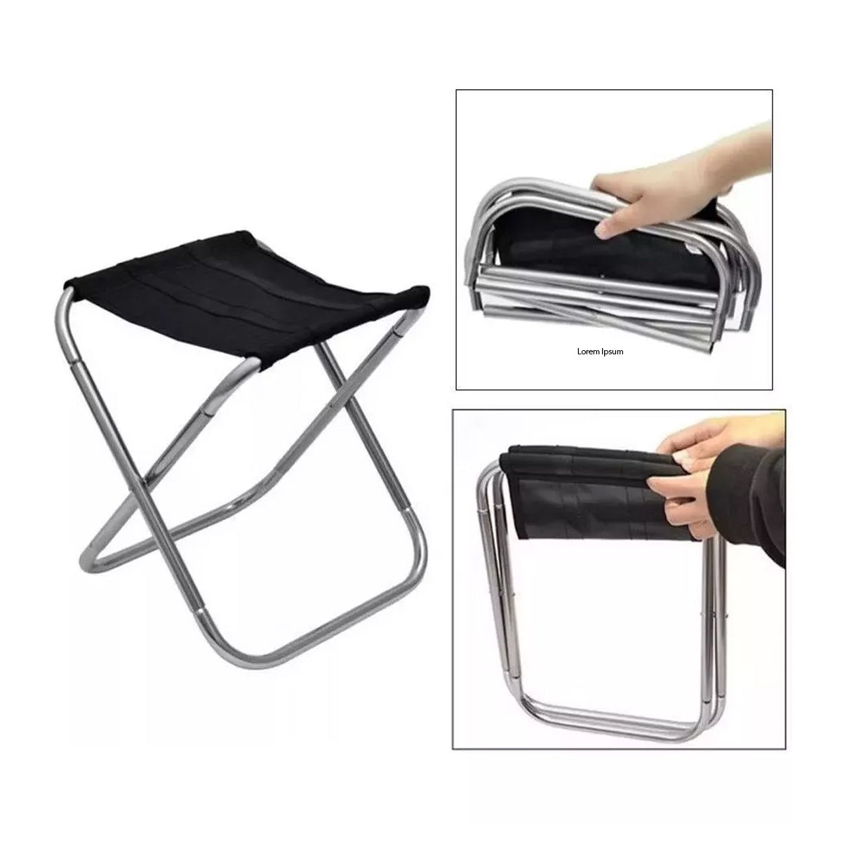 Cadeira Dobravél Portátil Para até 100kg Tomate