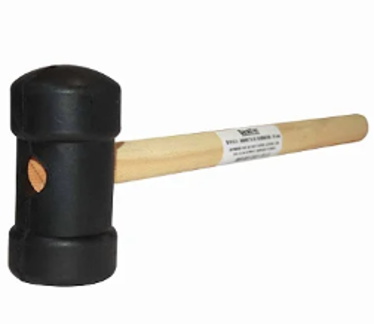 Marreta de Borracha com Cabo de Madeira 50mm 200g Bestfer BFH1474