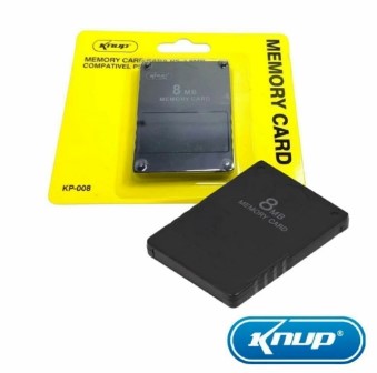 Memory Card Para PlayStation 2 PS2 8MB Preto Knup KP-008