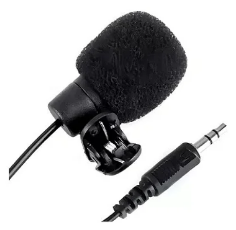 Microfone de Lapela com Fio P2 3,5mm Lelong LE-916