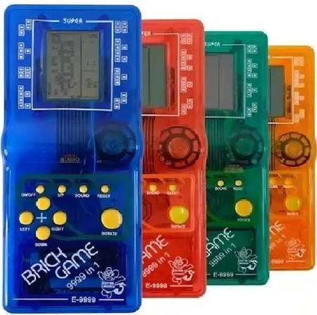 Mini Game Portátil a Pilha Brick Game com 9999 Jogos ZW-952 E-9999