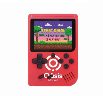 Mini Game Portátil Retrô com 400 Jogos Tela HD 2,6 Polegadas Oasis OIH-5914
