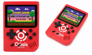 Mini Game Portátil com 400 Jogos Tela HD 2.6" com Controle e Saída para TV Oasis OIH-5915