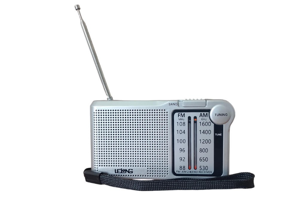Mini Rádio Portátil FM/AM Recarregável com Antena Telescópica Lelong LE-662
