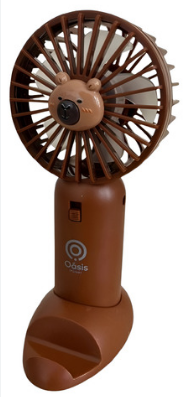Mini Ventilador Portátil Recarregável com Suporte para Celular Oasis OIH-6104
