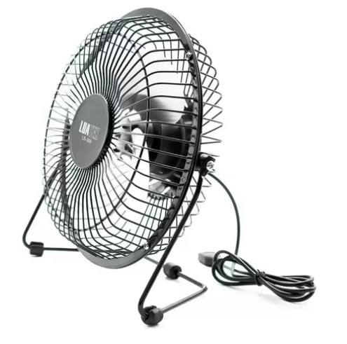 Mini Ventilador Portátil USB em Alumínio Luatek LS-906