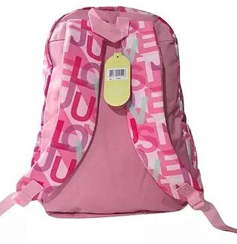Mochila Infantil Feminina de Costas com Chaveiro Just JT1542