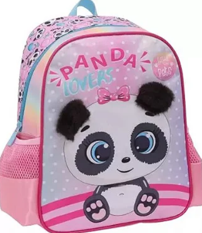Mochila Infantil Feminina Panda Lovers Yepp Kids MIF5314-15