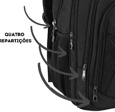 Mochila para Notebook Reforçada com Alça Acolchoada Denlex DL0011