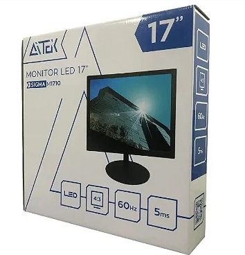 Monitor LED 17" 60Hz 5ms 20W com Cabo HDMI Aitek Sigma-M1710A
