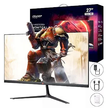 Monitor de LED 27" Full HD 165Hz 1ms 38W com Cabo DisplayPort Grasep D-MGS270/165H